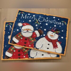 Festive Snowman Christmas Place Mats